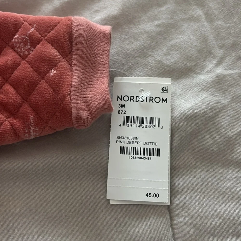 Nordstrom NWT Quilted Pink Desert Dottie - 3M